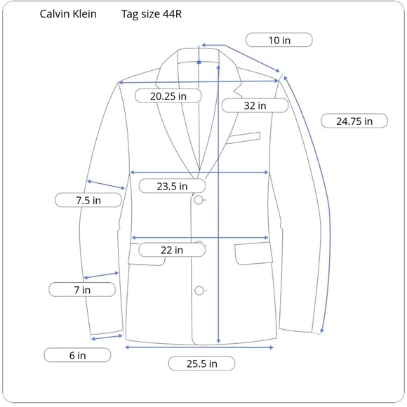 Calvin Klein Smooth Polyester Corduroy Blazer/Sport Coat - Picture 12 of 12